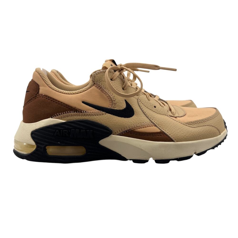 Nike Women 7.5 Shoes Air Max Excee Sesame Black Brown Trainer Sneaker FZ2647-200